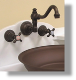 Royale Wall Mounted 3-Hole Basin Set