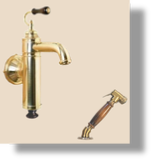 Estelle Wall Mounted Mixer with Deckmounted Spray