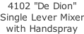 4102 "De Dion"  Single Lever Mixer with Handspray