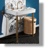 Art Deco Metal Washstand