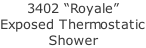 3402 “Royale”  Exposed Thermostatic Shower